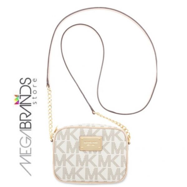 MICHAEL Michael Kors MK Logo Crossbody vanilla