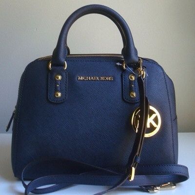 Jet Set Small Travel Satchel Navy - Michael Kors